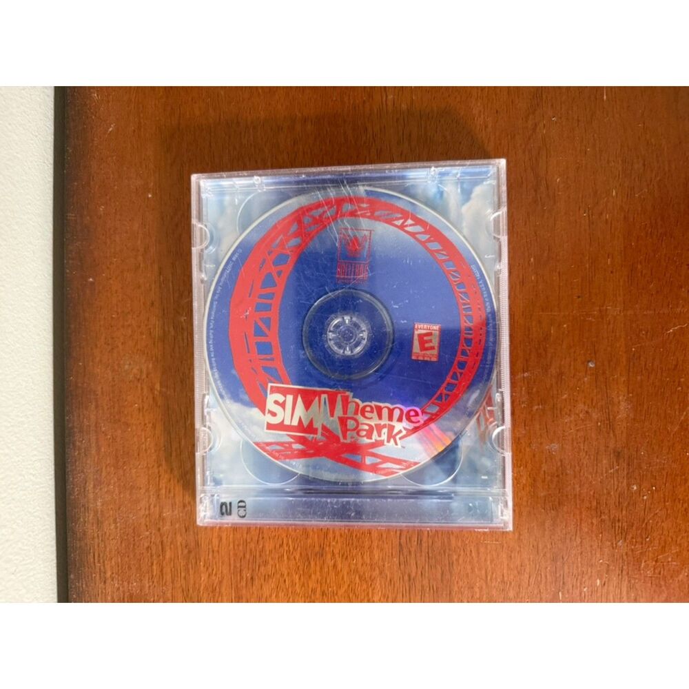 Vintage 2000 Original Sim Theme Park Video Game Disc